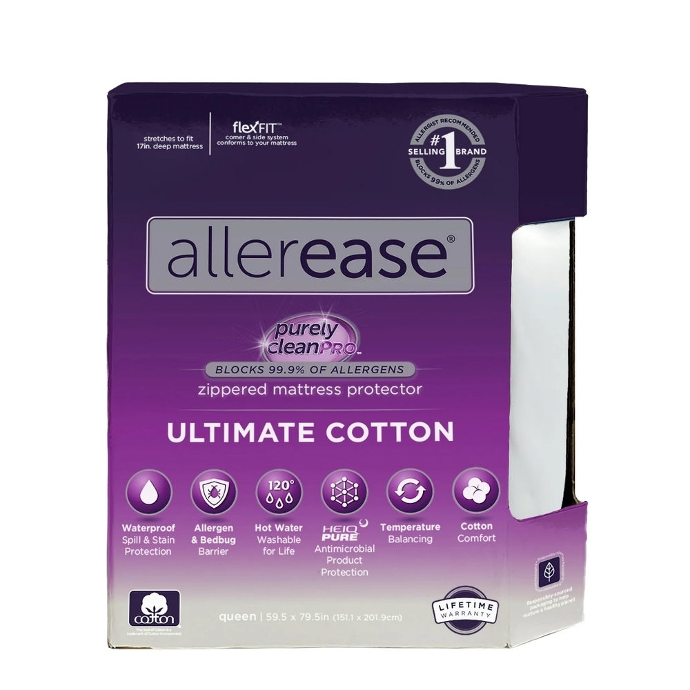 Allerease Zippered Mattress Protector Ultimate COTTON